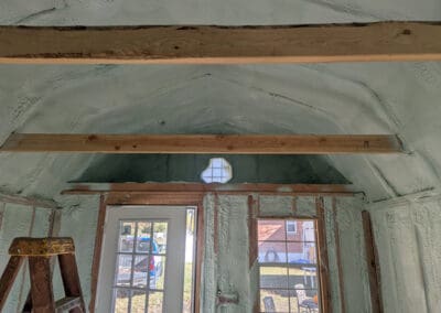 Spray foam insulation