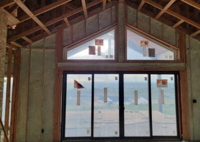 Spray foam insulation