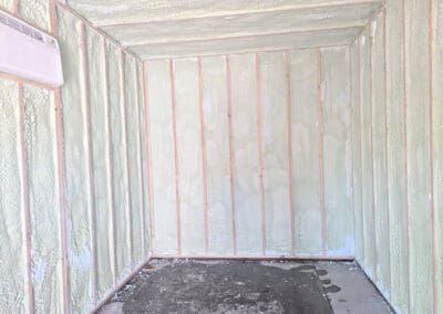 Spray foam insulation