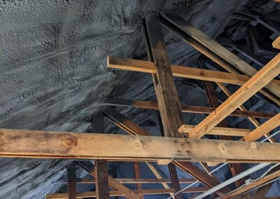 Spray foam insulation