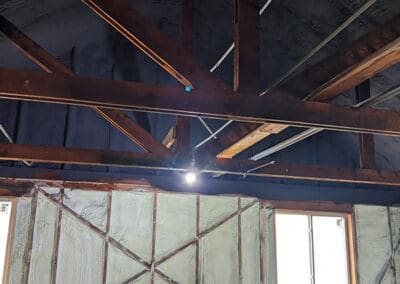 Spray foam insulation